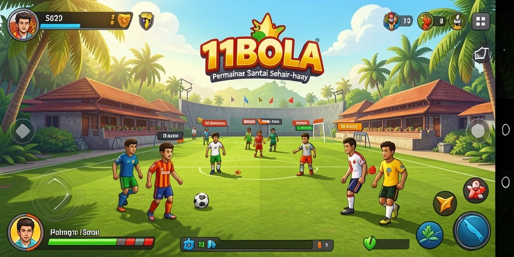 Screenshot gameplay <strong>11BOLA</strong> dengan tampilan penuh aksi dan keseruan.