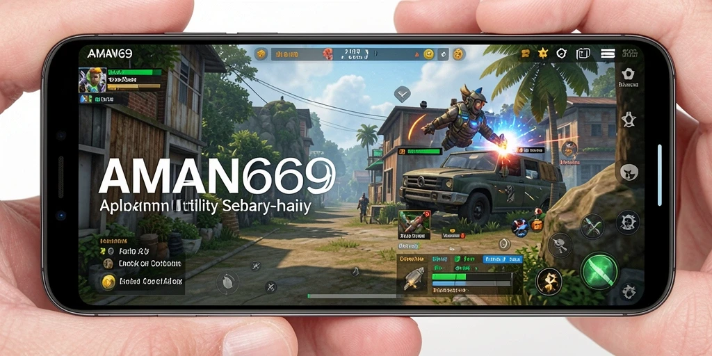 Screenshot utama AMAN69 menampilkan antarmuka aplikasi Utility yang intuitif.