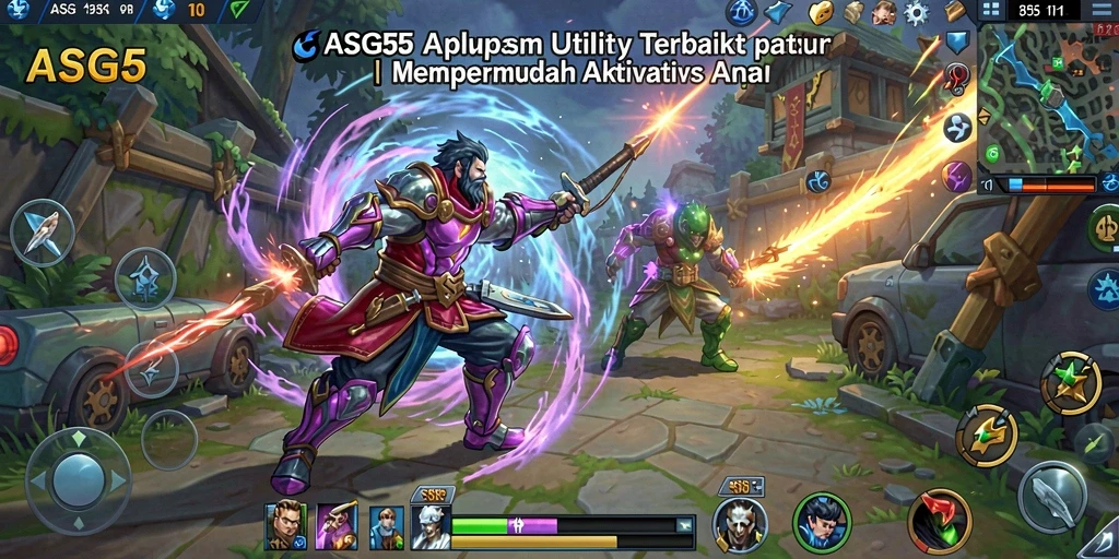 Tampilan antarmuka ASG55 yang sederhana dan fungsional.