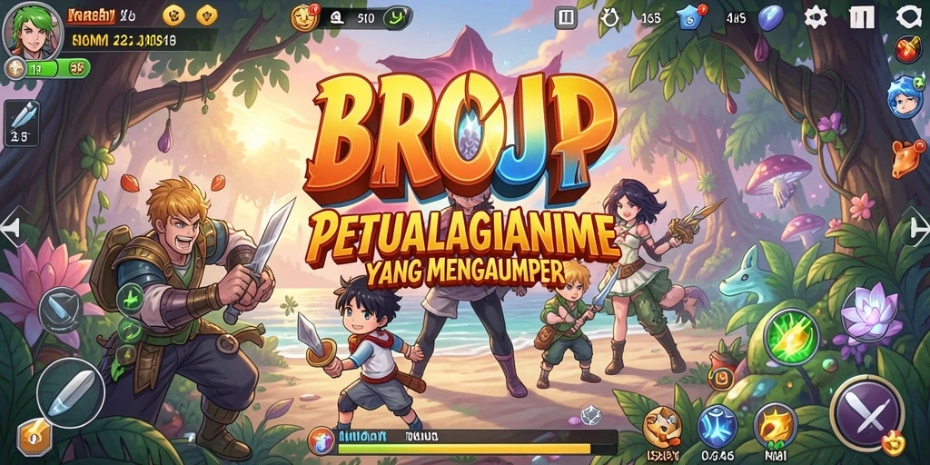 Screenshot dari gameplay Anime yang menakjubkan dalam BROJP.