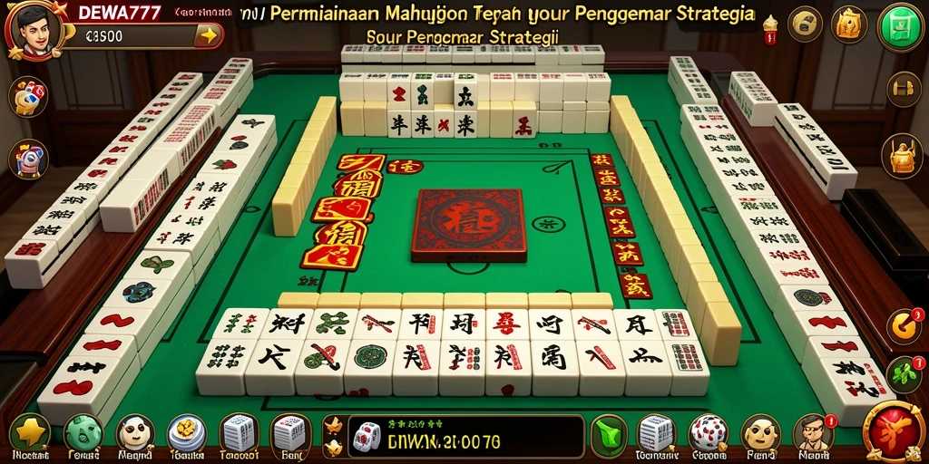 Screenshot utama DEWA777 menampilkan gameplay Mahjong yang menarik dan interaktif.
