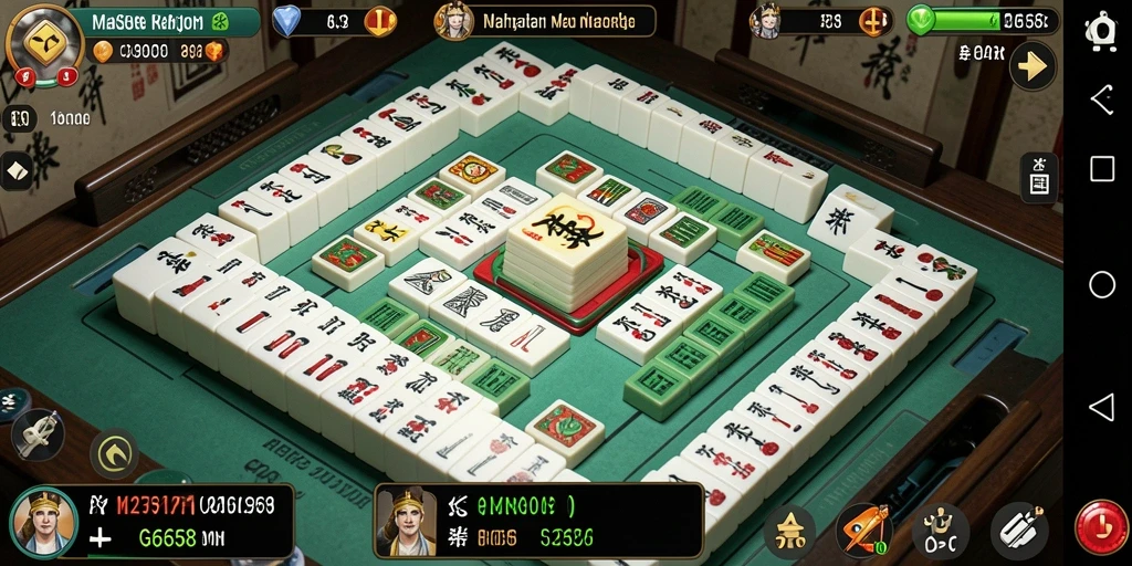 Tampilan gameplay G668 yang menarik dan menantang di Mahjong.