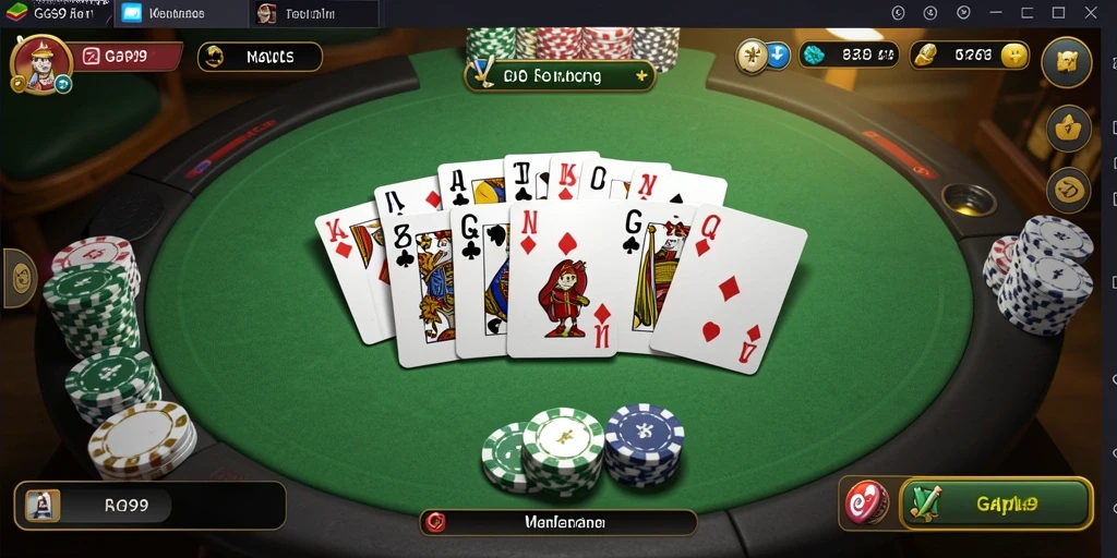Tampilan gameplay Gaple yang menarik di GG99.
