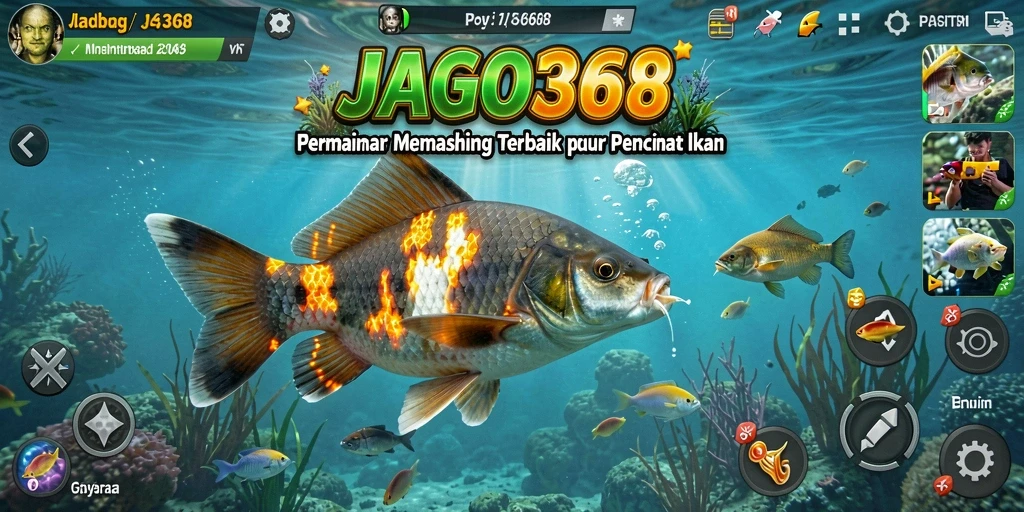 Tampilan gameplay <strong>JAGO368</strong> yang mendebarkan saat menangkap ikan.