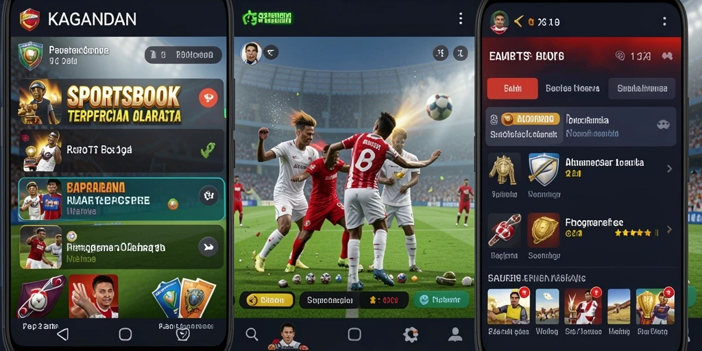Screenshot KAGANDAN menampilkan pengalaman taruhan olahraga yang seru dan interaktif.