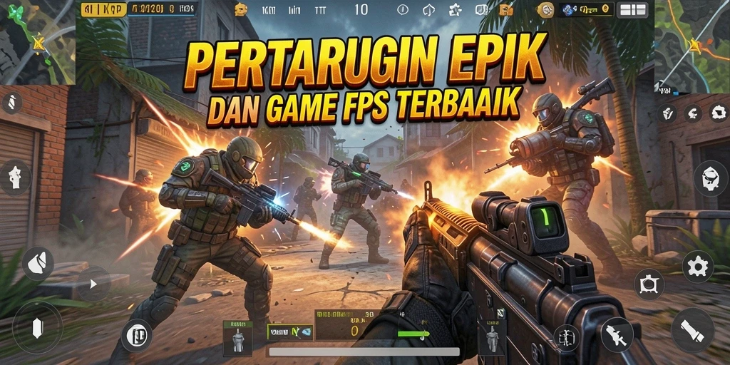 Tampilan gameplay KKRP menunjukkan aksi tembak-menembak yang intens.