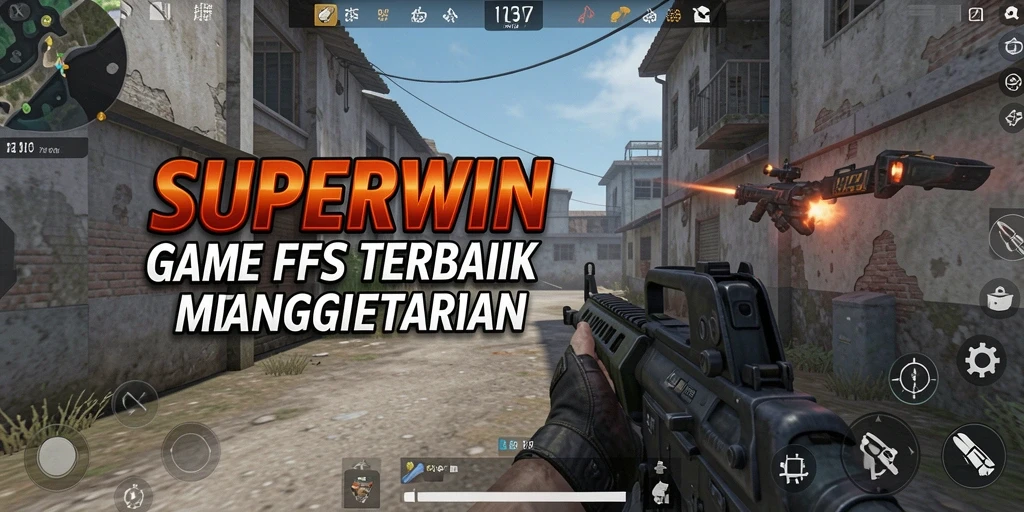 Tampilan gameplay menegangkan di <strong>SUPERWIN</strong> dengan aksi tembak-menembak yang seru.