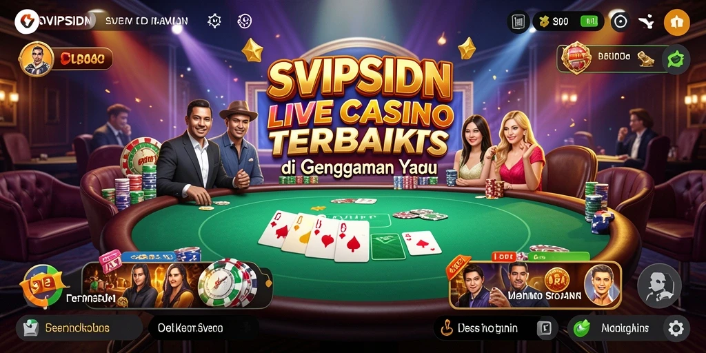 Screenshot gameplay SVIPSIDN menampilkan aksi kasino langsung yang mendebarkan.