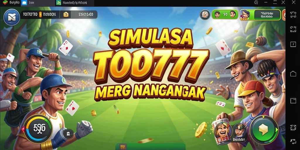 Tampilan gameplay TOTO777 dengan berbagai aktivitas simulasi yang menarik.
