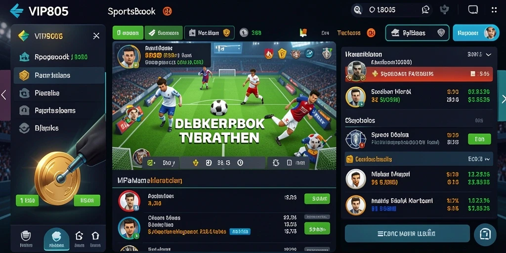 Tampilan fitur live betting yang menarik pada aplikasi Sportsbook.